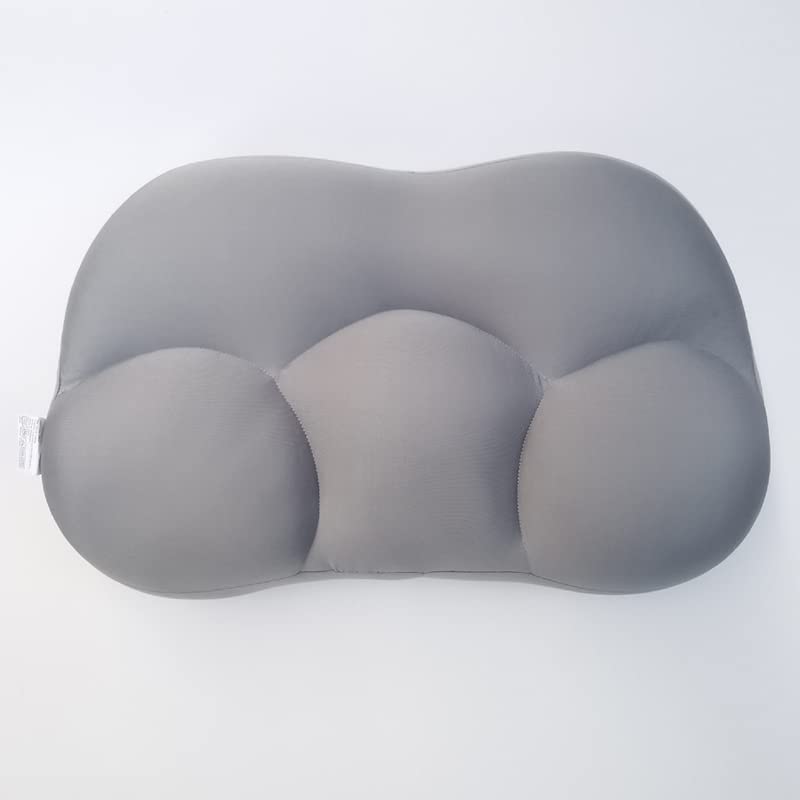 WGFUT Well Sleep Cloud Pillow,3D Ergonomic Pillow Relieve Neck Pain, Neck Pillow, Microbeads Pillows (White)