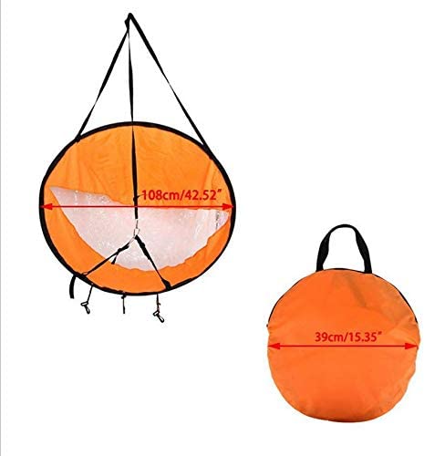 Diintor 42inch Wind Sail, Fold-able Downwind Sail for Kayaks, Canoes, Inflatable Boats, Paddle Board