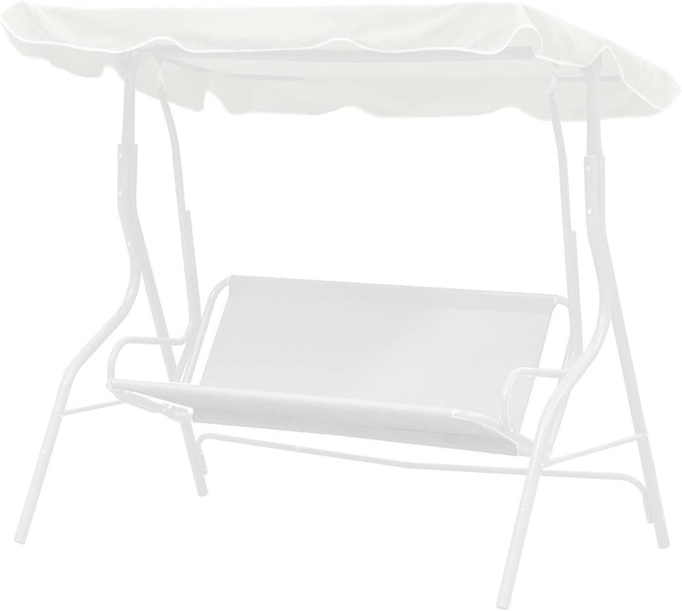 ZJYUUJE Outdoor Cushion Covers Waterproof Seater Waterproof Swing Cover,Chair Bench Replacement,Patio Garden Outdoor Swing Case Chair Cushion Backrest Cover Patio Swings with Canopy (Color : Black)