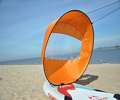 Diintor 42inch Wind Sail, Fold-able Downwind Sail for Kayaks, Canoes, Inflatable Boats, Paddle Board