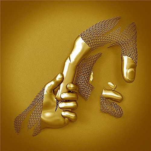 Love Heart 3D Effect Wall Art - Metal Figure Statue Art Canvas Painting 23.6 in Modern Wall Art for Bathroom Home Decor Canvas Artwork Decoration (Grey, Hold your heart tight)