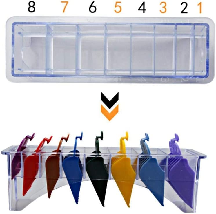 Clipper Holder,Limit Comb Storage Box Hair Clipper Positioning Caliper Comb Organizer Case,Clipper Guard Box for Hair Clipper Limit Comb Guide Attachment (01)