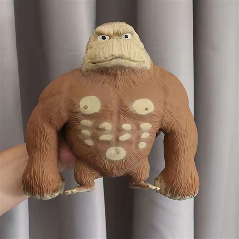 BFGTM Stretch Gorilla Figure, Latex Monkey Gorilla Toys, Anime Figure Toys Latex Gorilla, Soft Stretchy Gorilla Toy, Gorilla Figure for Kids