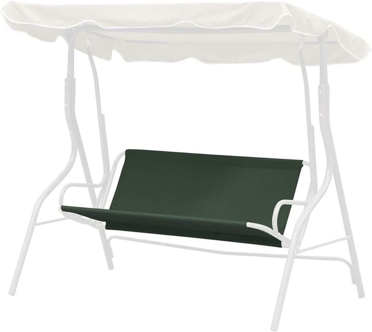 ZJYUUJE Outdoor Cushion Covers Waterproof Seater Waterproof Swing Cover,Chair Bench Replacement,Patio Garden Outdoor Swing Case Chair Cushion Backrest Cover Patio Swings with Canopy (Color : Black)