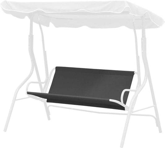 ZJYUUJE Outdoor Cushion Covers Waterproof Seater Waterproof Swing Cover,Chair Bench Replacement,Patio Garden Outdoor Swing Case Chair Cushion Backrest Cover Patio Swings with Canopy (Color : Black)