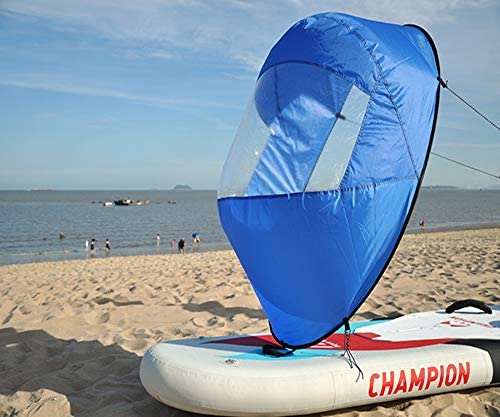 Diintor 42inch Wind Sail, Fold-able Downwind Sail for Kayaks, Canoes, Inflatable Boats, Paddle Board