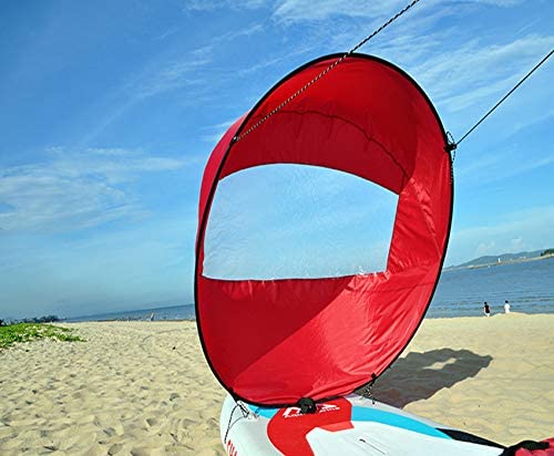 Diintor 42inch Wind Sail, Fold-able Downwind Sail for Kayaks, Canoes, Inflatable Boats, Paddle Board