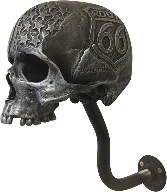 Skull Helmet Rack Wall Mount,Helmet Stand,Motorcycle Skull Helmet Holder,Essential for Motorcycle Enthusiasts,Detachable Resin Crafts for Ghost Head Wall Decor, for Biker/Motorcyclist