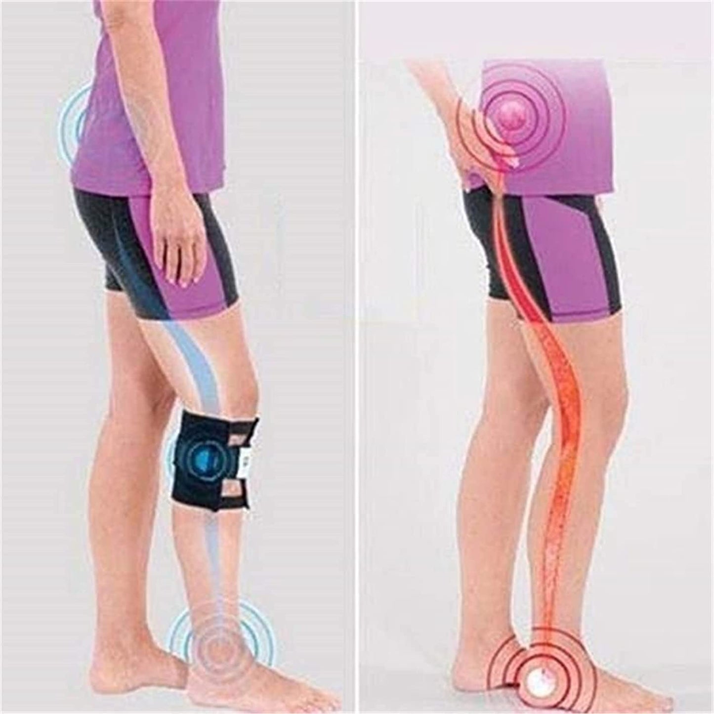 Pressure Point Brace Relieve Acupressure Leg Sciatica, Leg Brace for Sciatica, Sciatica Leg Brace ,Adjustable Compression Knee Support Braces