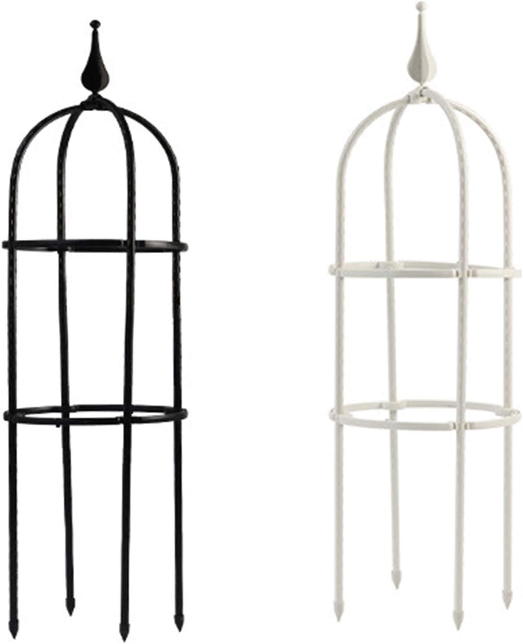 JYCAR 2 PCS Garden Obelisk Trellis, Arch Trellis for Climbing Plants, Flower Support for Climbing Vines, Vertical Plant Trellis, for Floral Plants Vegetables (8 x 23.6 inch)