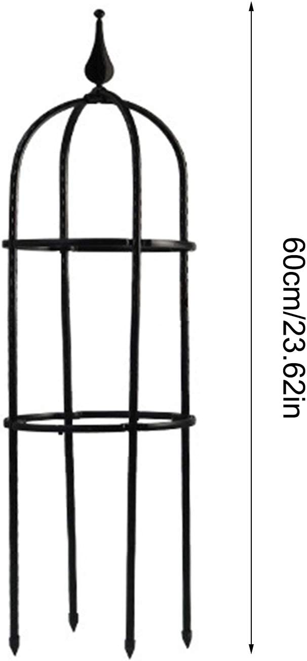 JYCAR 2 PCS Garden Obelisk Trellis, Arch Trellis for Climbing Plants, Flower Support for Climbing Vines, Vertical Plant Trellis, for Floral Plants Vegetables (8 x 23.6 inch)