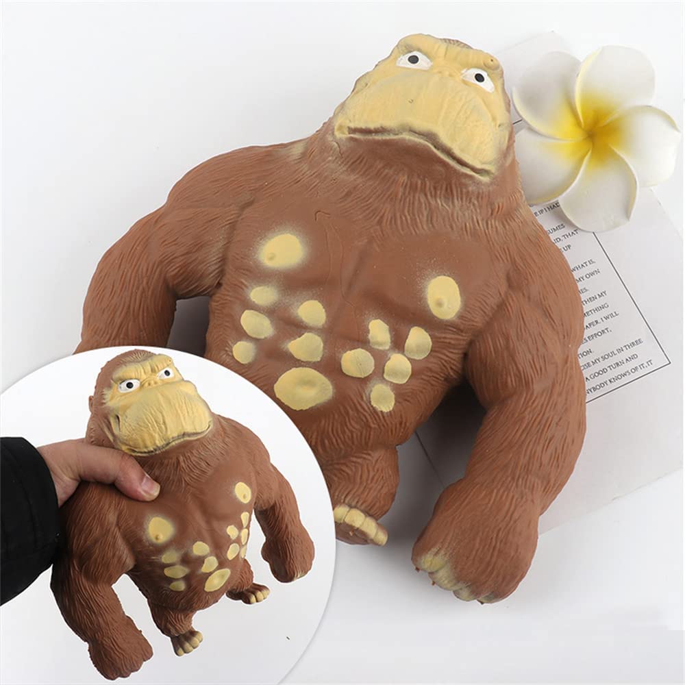 BFGTM Stretch Gorilla Figure, Latex Monkey Gorilla Toys, Anime Figure Toys Latex Gorilla, Soft Stretchy Gorilla Toy, Gorilla Figure for Kids