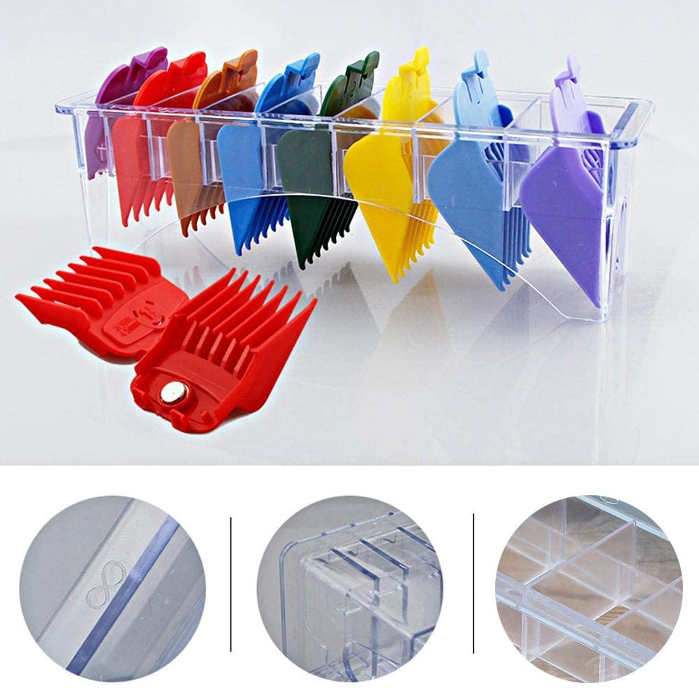 Clipper Holder,Limit Comb Storage Box Hair Clipper Positioning Caliper Comb Organizer Case,Clipper Guard Box for Hair Clipper Limit Comb Guide Attachment (01)