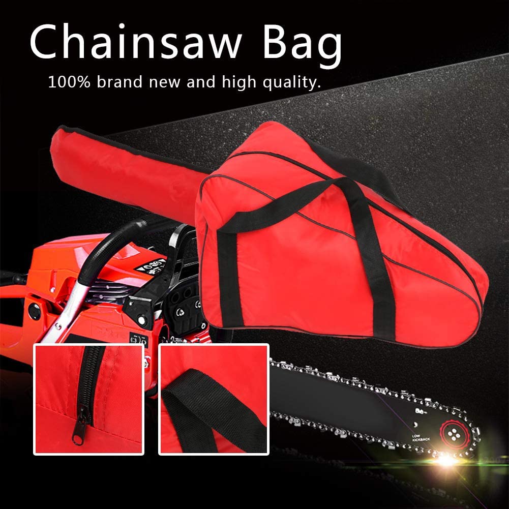 Chainsaw Carrying Bag,Oxford Cloth Portable Bag,Waterproof,Heavy-Duty,for Lumberjack(20inch-Red)