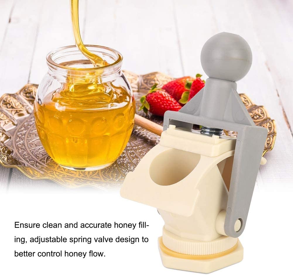Honey Faucet Gate Valve, Ergonomic Handle High Efficiency Reliable Bee Honey Tap Gate for Honey Extractor Equipment