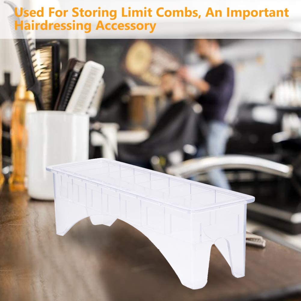 Clipper Holder,Limit Comb Storage Box Hair Clipper Positioning Caliper Comb Organizer Case,Clipper Guard Box for Hair Clipper Limit Comb Guide Attachment (01)