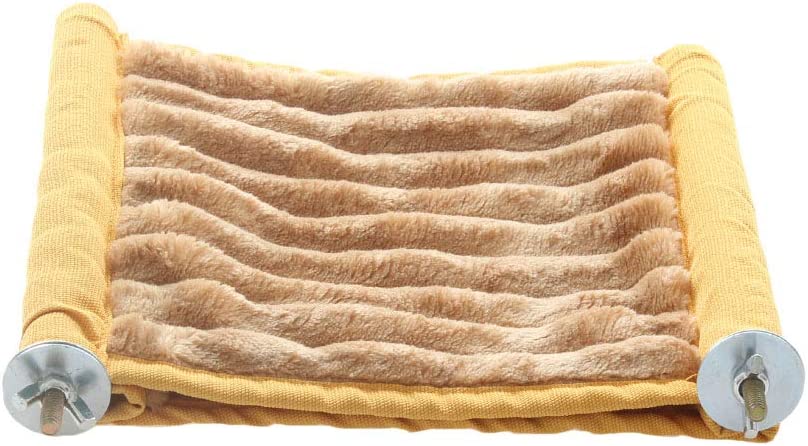 Small Animal Double Bunkbed Hanging Fleece Bed Hammock Cage Toy Play Platform for Hamster Mice Guinea Pig Other Small Animal Pets