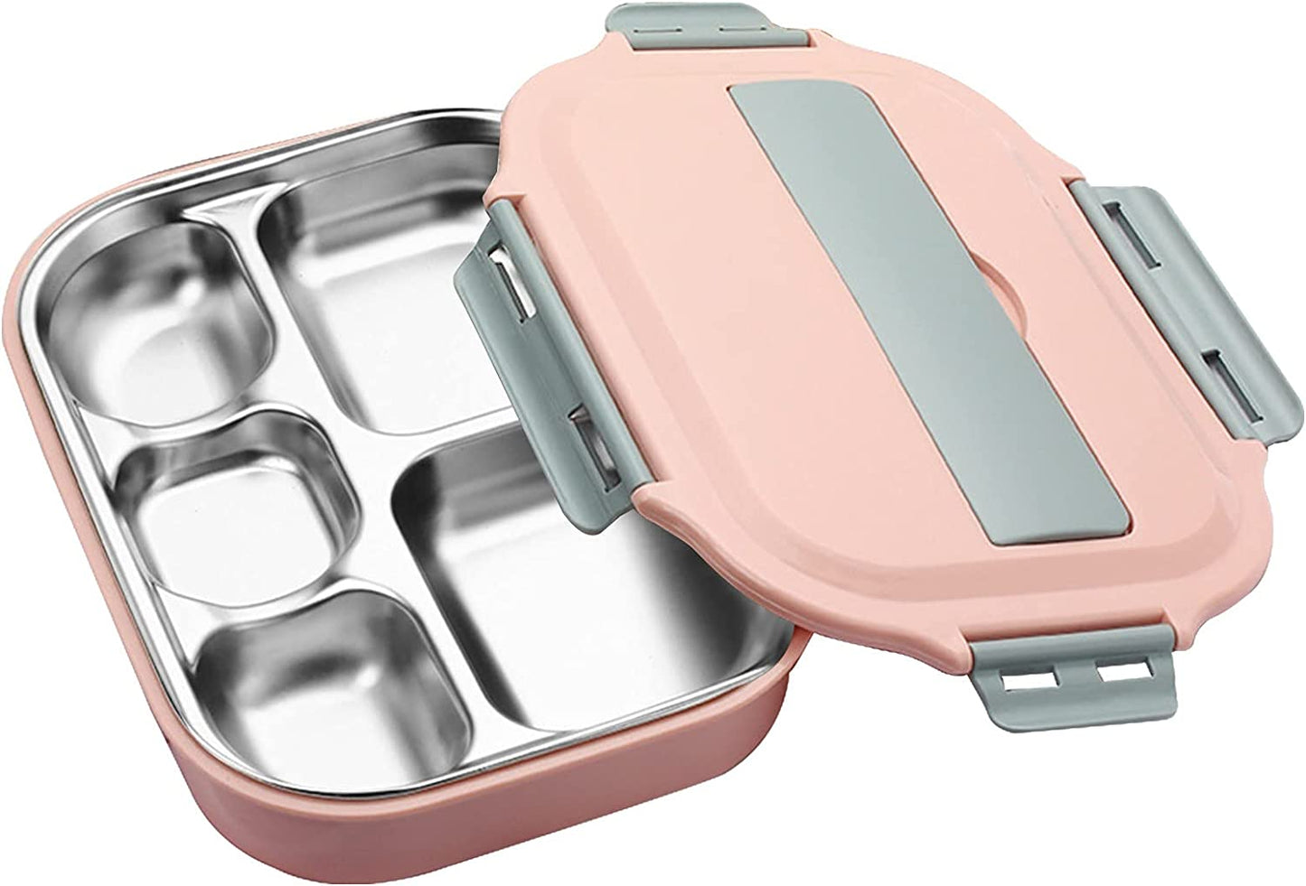 Lunch Box Thermal Insulation Bento Box Tableware Set Portable Lunch Containers For Kid Adult Student Children Keep Food Warm (2-Pink)
