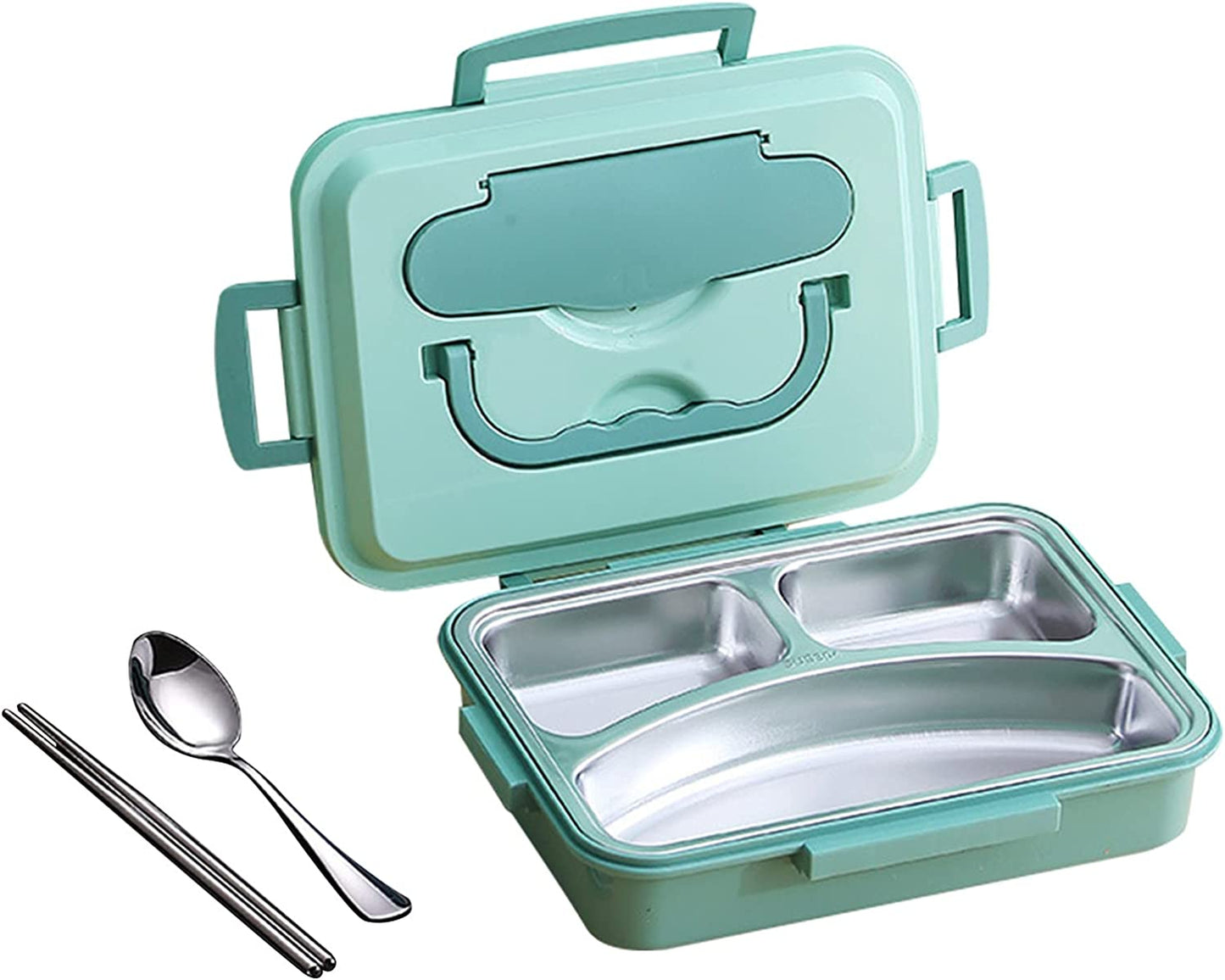 Lunch Box Thermal Insulation Bento Box Tableware Set Portable Lunch Containers For Kid Adult Student Children Keep Food Warm (2-Pink)