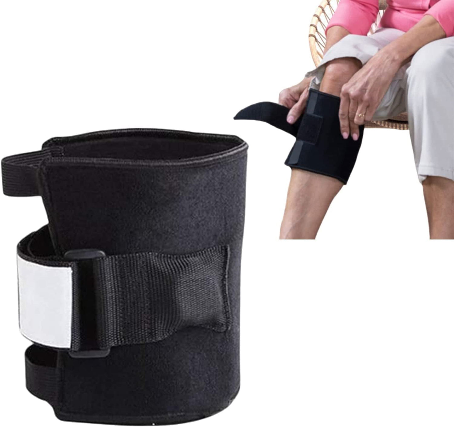 Pressure Point Brace Relieve Acupressure Leg Sciatica - Body Trigger Point Massager, Myofascial Release Tool, Adjustable Compression Knee Support Braces for Knee Pain