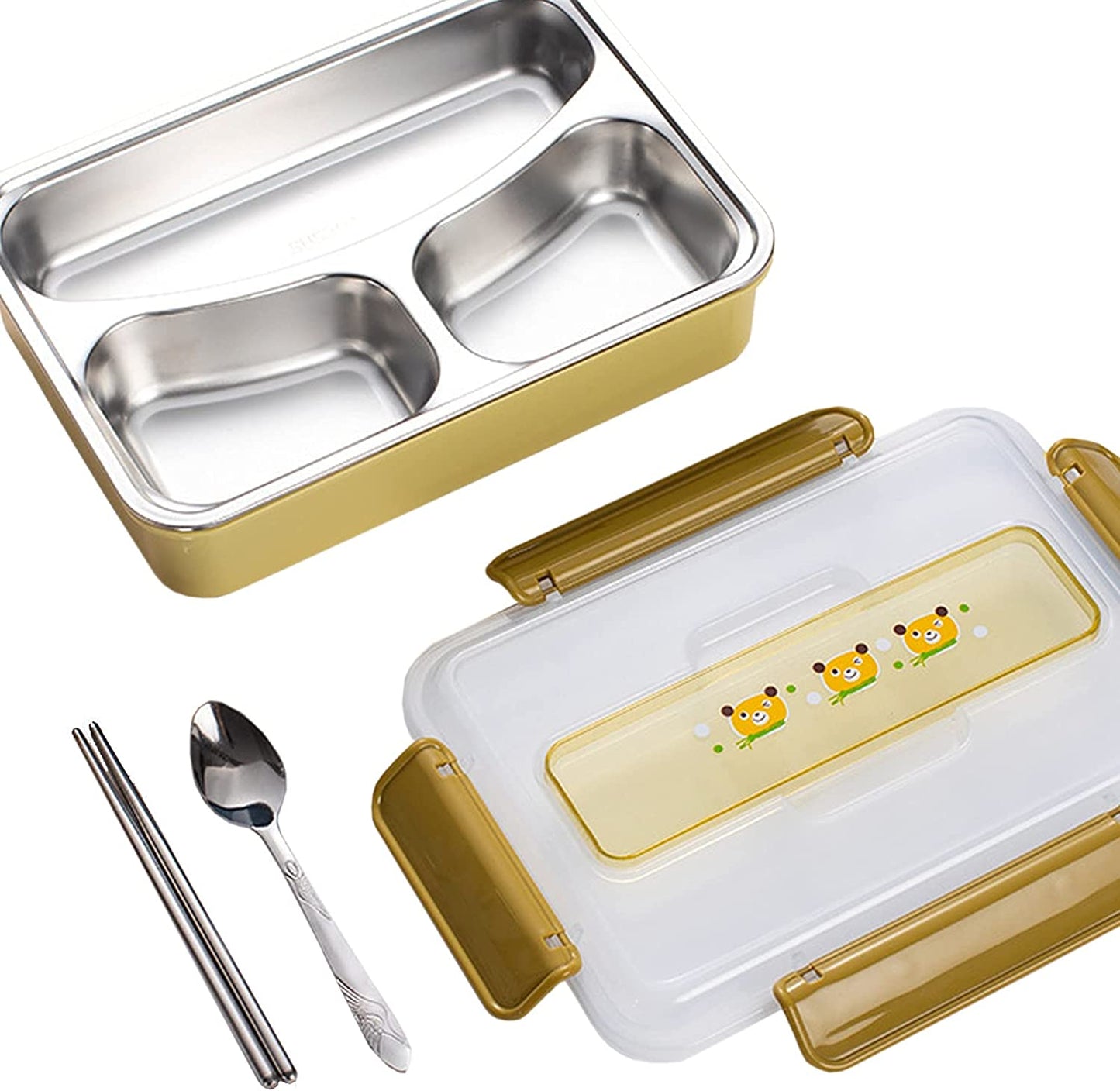 Lunch Box Thermal Insulation Bento Box Tableware Set Portable Lunch Containers For Kid Adult Student Children Keep Food Warm (2-Pink)