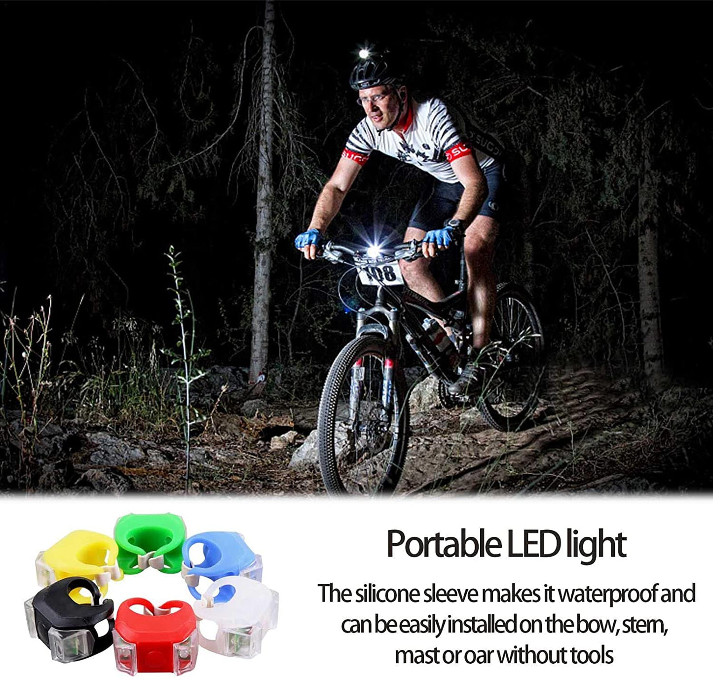 Paddle Board Lights for Night - Portable Boat Navigation Lights, Kayak Navigation Lights with 3 Lighting Modes for Boat Kayak Motorboat Nicything