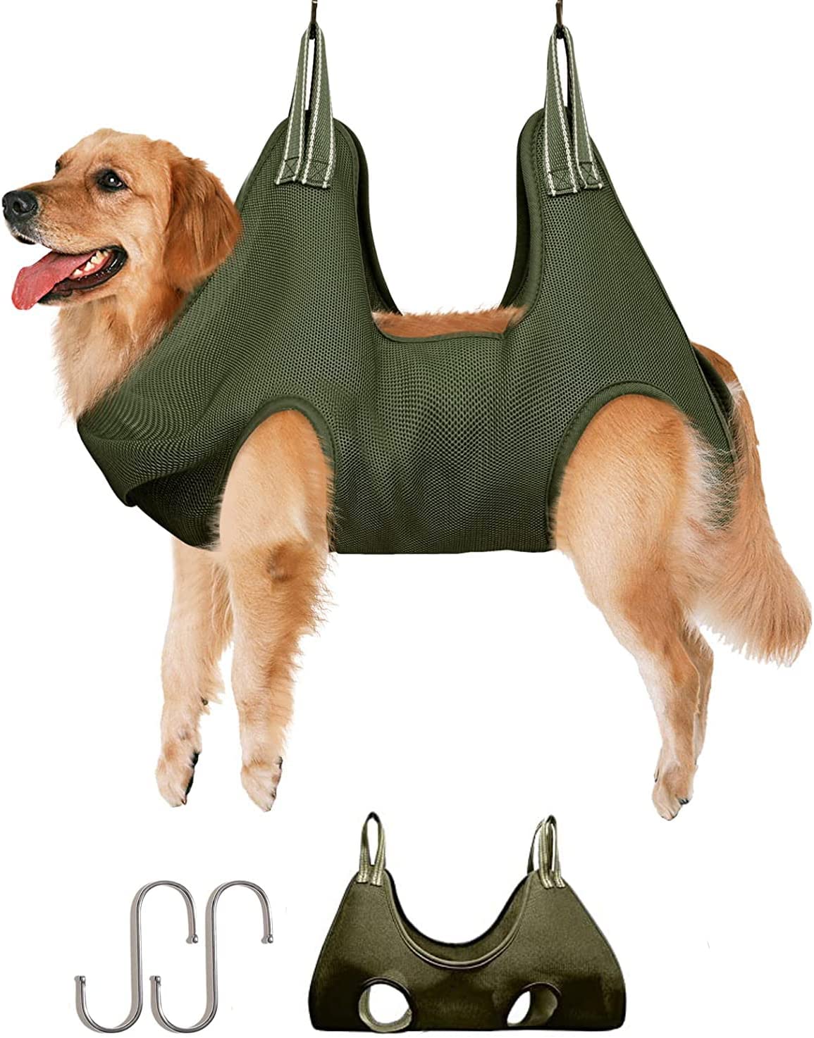 BFBOYS Dogs Cats Grooming Hammock Harness-Pet Dogs Grooming Harness Hanger Safety Kit for Pet Nail Clippers/Trimmer,Pet Comb,Nail File for Bathing,Ear/Eye Care