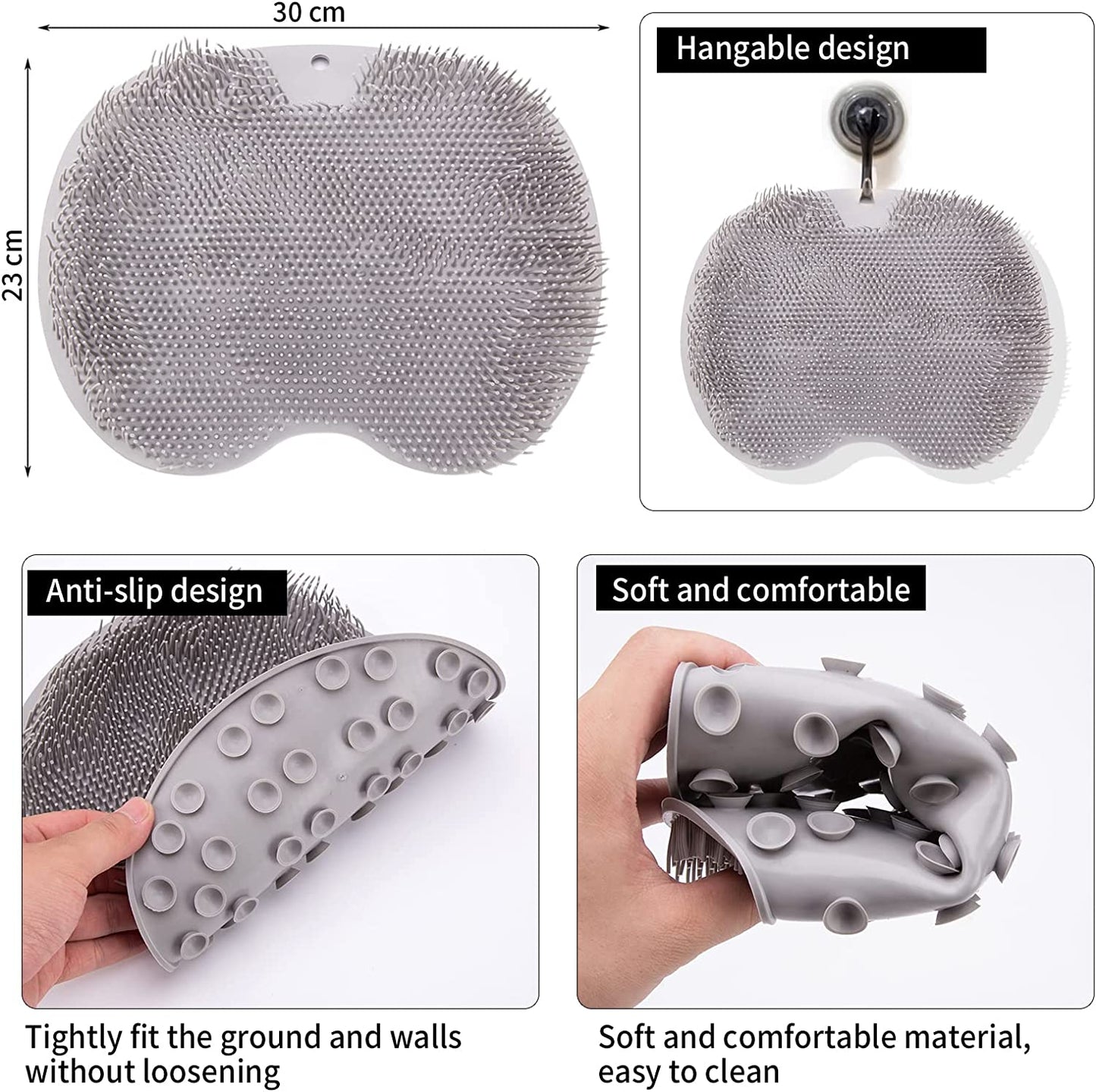 Libara Foot Scrubber for Use in Shower, Shower Foot Scrubber Massager Cleaner, Feet Cleaner Scrubber, Feet-Pain Reduce Massage Pad, Cleaner and Feet Pain