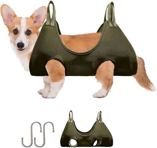 BFBOYS Dogs Cats Grooming Hammock Harness-Pet Dogs Grooming Harness Hanger Safety Kit for Pet Nail Clippers/Trimmer,Pet Comb,Nail File for Bathing,Ear/Eye Care