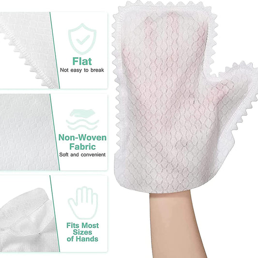 30pcs Dusting Mitts Disposable, Microfiber Auto Dusting Cleaning Gloves, Disposable Non-Woven Dust Removal Gloves, for Grab and Lock in Dust Pet Hair and Allergens