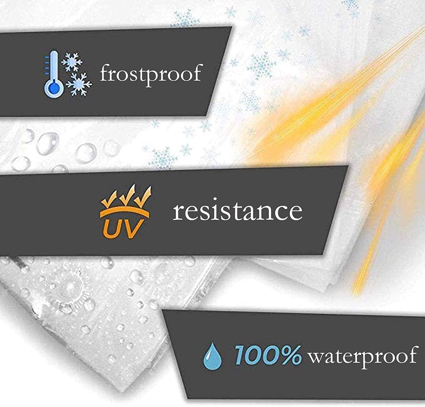 Clear Tarps Heavy Duty Waterproof 7x3 Feet, Transparent Tarp Waterproof with Grommets, Tarpaulin Cover Waterproof, Rip and Tear Proof - for Roof Camping Outdoor
