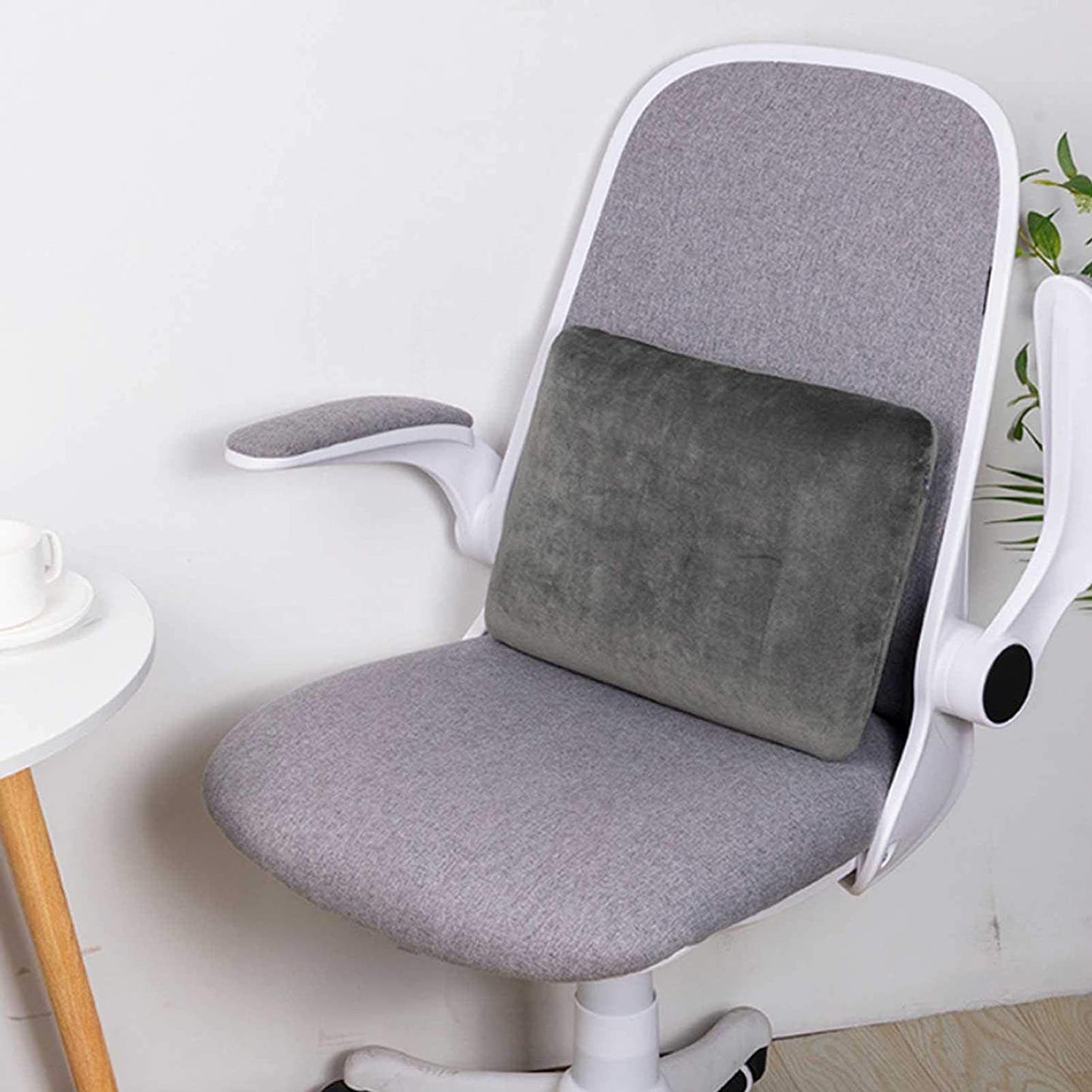 Todaytop Rectangle Memory Foam Travel Pillow, Soft Slow Rebound Head and Neck Cushion with Plush Removable Cover, Perfect for Airplane Carry-on Lumbar Pillow,39x28x9cm