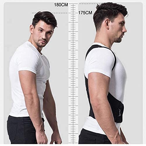 Posture Corrector for Men and Women, Back Support Straightener, Scoliosis Back Brace Spine Corset Shoulder Therapy Posture Correction Belt (Color: Silver, Black)