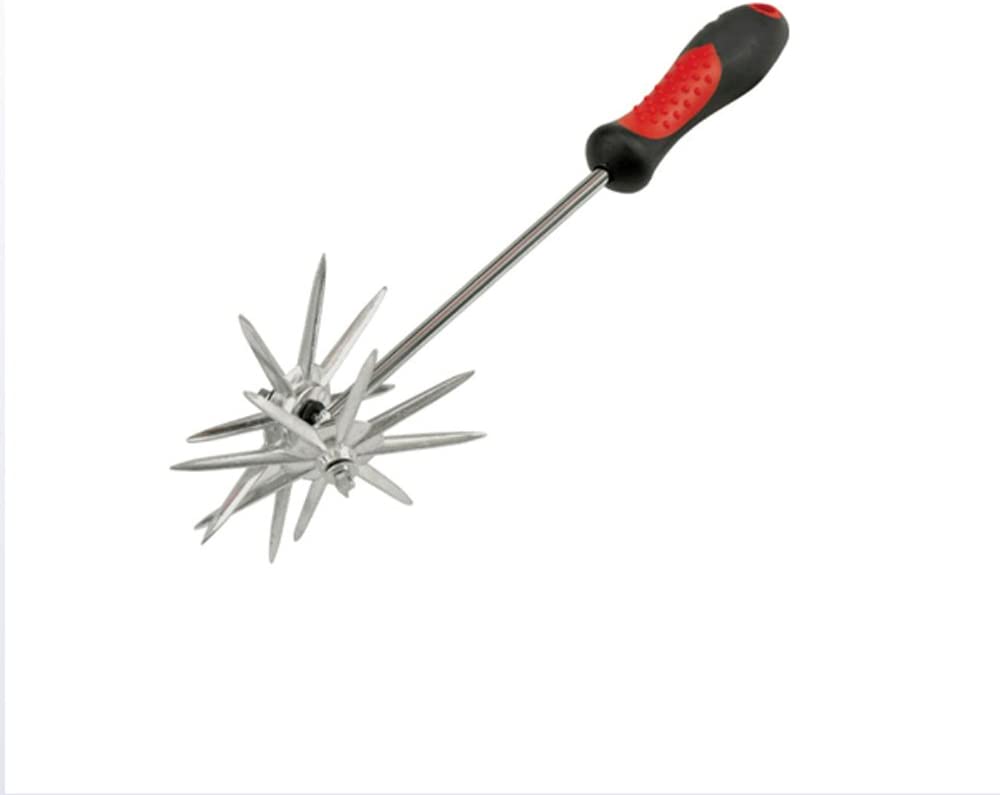 Hand-Held Garden Cultivator, Garden Tumbler, Garden Rotary Tiller, Chrome Gardeningrake,Manual Ripper,Gbrolling Tiller