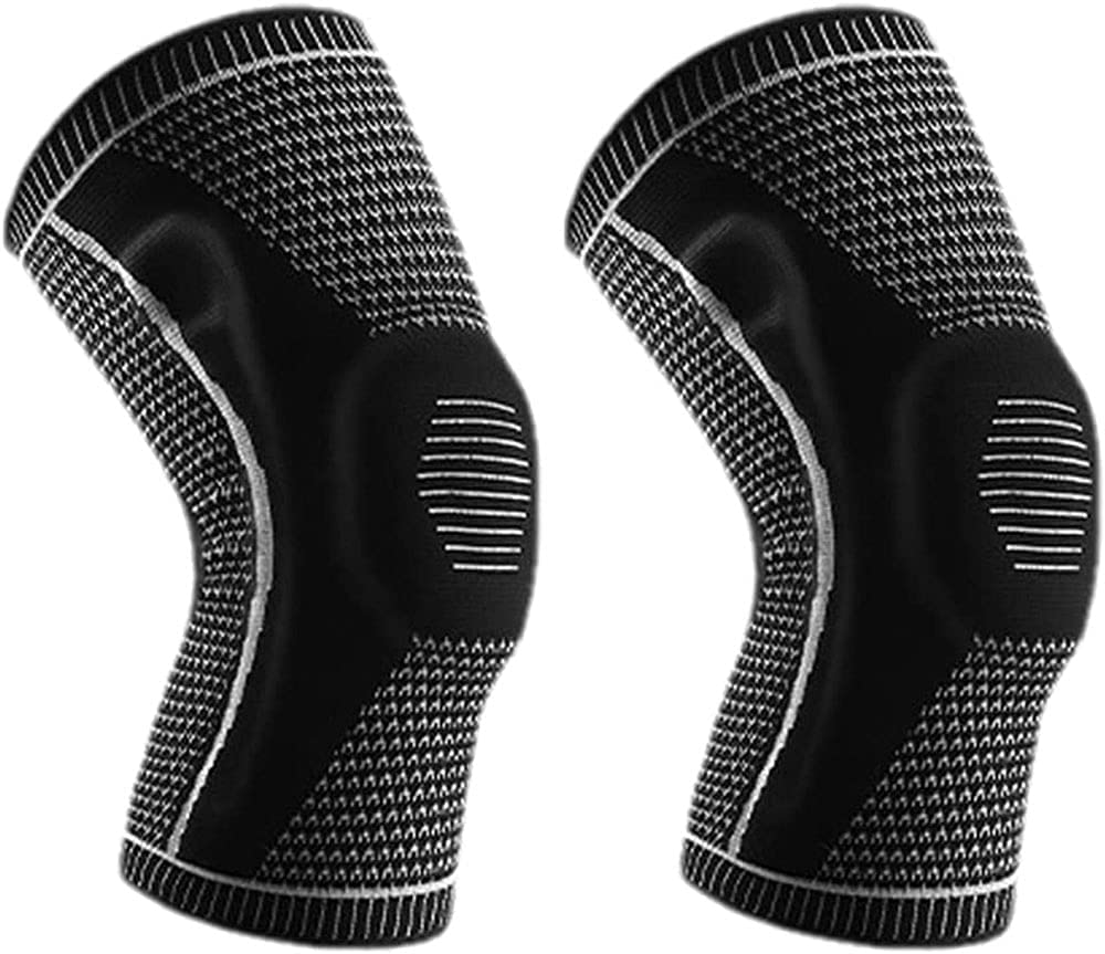Ultra Knee Elite Knee Brace, Knee Compression Sleeve Support with Patella Gel Pads & Side Stabilizers, Medical Grade Knee Pads for Running,Meniscus Tear,Arthritis,Joint Pain Relief (L,1 Black)