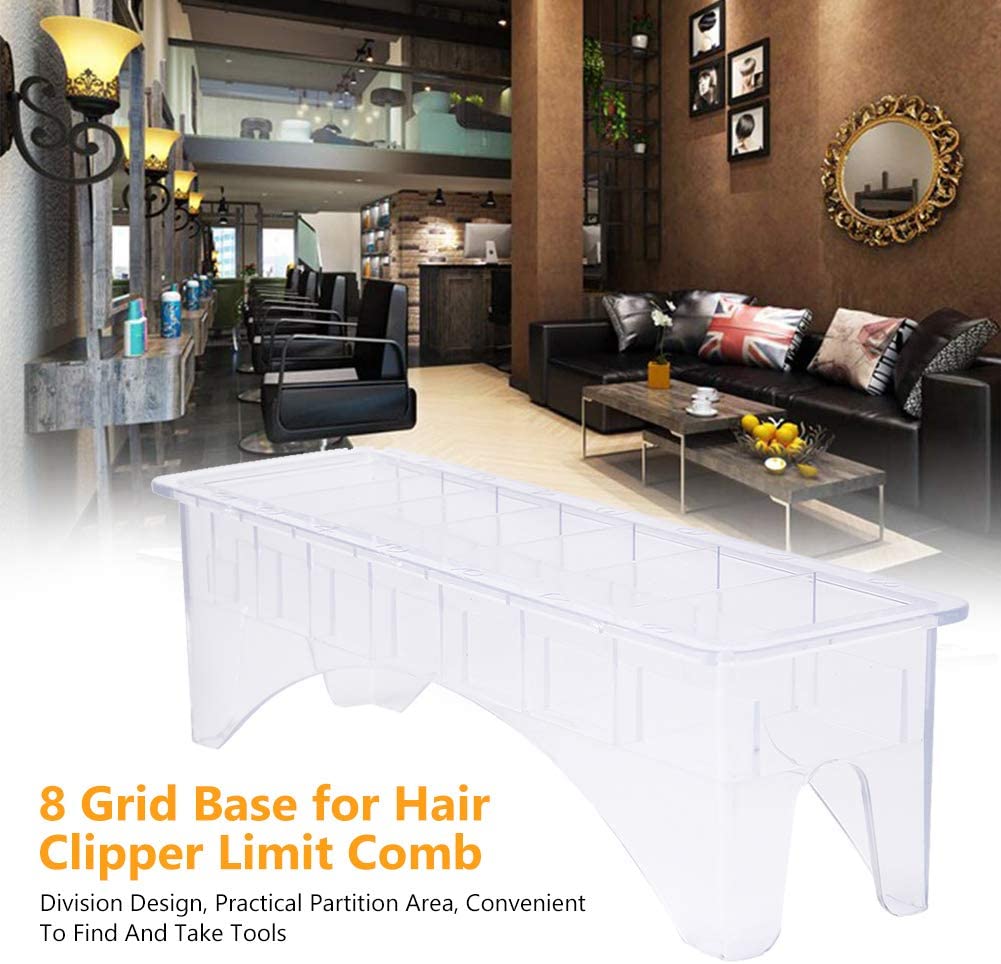 Clipper Holder,Limit Comb Storage Box Hair Clipper Positioning Caliper Comb Organizer Case,Clipper Guard Box for Hair Clipper Limit Comb Guide Attachment (01)